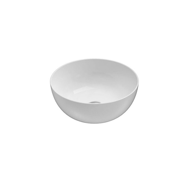 globo t-edge, b6t37.bi*0, раковина-чаша на столешницу d37, h 16 см, без отв под смеситель, цвет белый