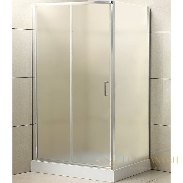 душевой уголок belbagno uno uno-195-ah-1-100/80-p-cr 100х80 см профиль хром, стекло рифленое