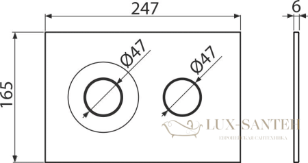 кнопка управления alcaplast dot.dot., m1978-7, черный матовый-золото матовое
