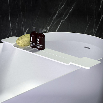 knief, 0600-058-01, подставка на ванну 90х15х3 см, цвет белый матовый