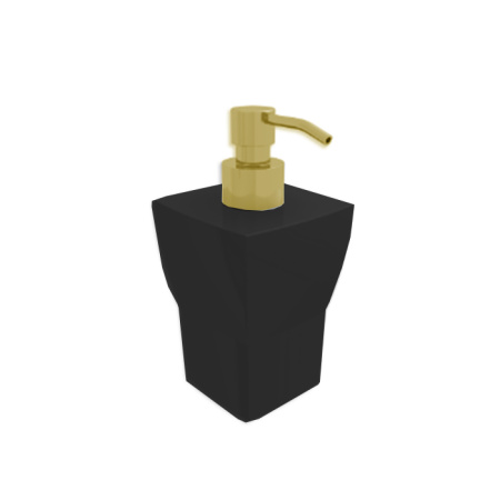 дозатор для жидкого мыла bertocci grace, 142 7795 5000, керамический, цвет черный х золото