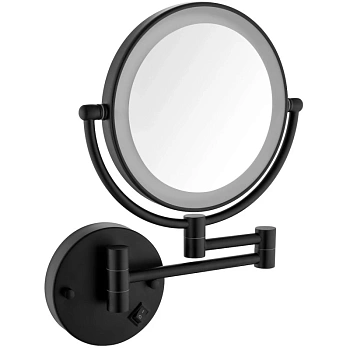 косметическое зеркало timo saona 13376/03 x 5, черный матовый
