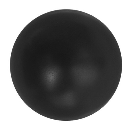 накладка на слив для раковины abber ac0013 черная матовая, керамика