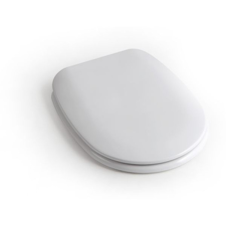 быстросъемное тонкое сиденье white ceramic basic wc00s01sl с микролифтом, белый глянцевый