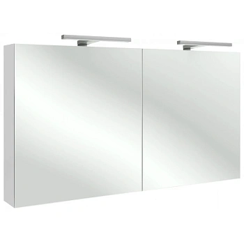 зеркальный шкаф jacob delafon eb1368-g1c 120х65 см, белый блестящий