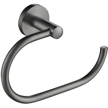 полотенцедержатель-кольцо timo saona 13050/18, вороненая сталь