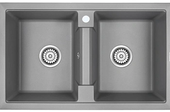 кухонная мойка paulmark zwilling pm238150-grm, серый металлик