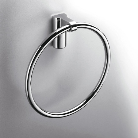 полотенцедержатель кольцо colombo design luna b0111, хром