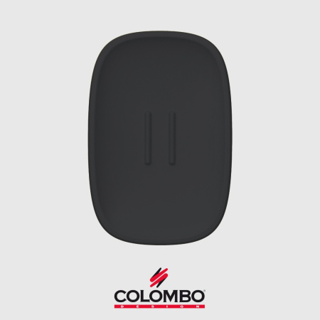 металлическая мыльница colombo design trenta b3040.nm настольная, черный матовый