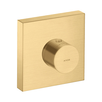 axor or shower смеситель для душа встраиваемый, 10755250, термостатический, внешняя часть, цвет шлифованное золото