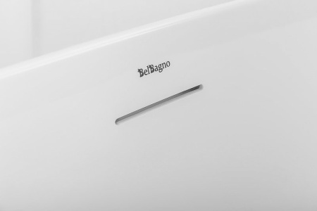 акриловая ванна belbagno bb411-1700-800 170x80 без гидромассажа, белый
