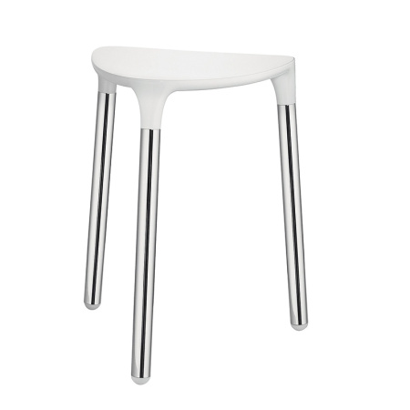 сиденье для душа colombo design complementi b9988bi, белый, хром