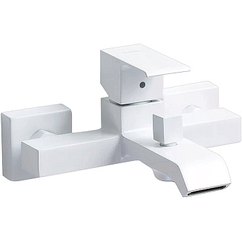 смеситель cezares porta porta-vm-bio для ванны, белый матовый