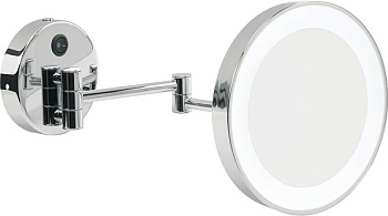 зеркало косметическое stil haus 902(08) настенное круглое (3x) с led подсветкой, хром