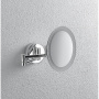 зеркало косметическое colombo design complementi b9751 с увеличением и подсветкой, белый, хром