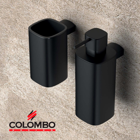 дозатор colombo design trenta b9340.nm настенный 300 мл, черный матовый