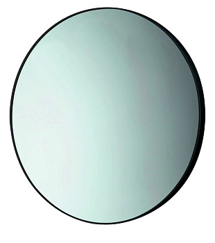 зеркало gedy 6000(14) 60 см без подсветки с профилем из термопластика, черный матовый
