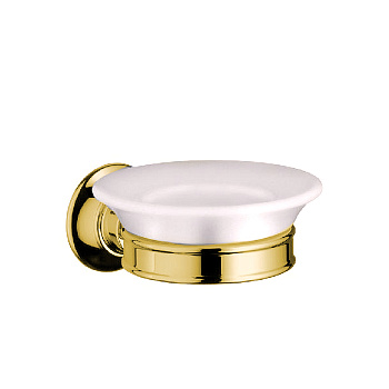 axor montreux, 42033990, мыльница подвесная, цвет полированное золото