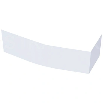 панель фронтально-торцевая astra-form скат 02010003 169,2х74,2 см, белый