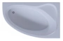 акриловая ванна aquatek фиджи 170x110 fid170-0000005 правая, без гидромассажа, с фронтальным экраном (вклеенный каркас)