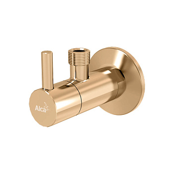 alcaplast угловой вентиль с фильтром 1/2×3/8 золото глянец arv001-g-p