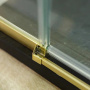 душевой уголок cezares bellagio bellagio-a-1-100-c-boro 100x100 профиль золото брашированное, стекло прозрачное