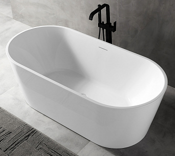 акриловая ванна abber ab9320-1.6, цвет белый