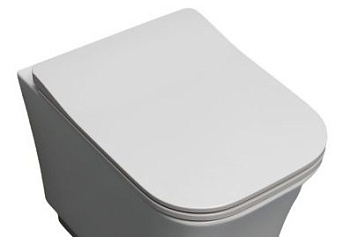 быстросъемное тонкое сиденье white ceramic idea wc100s01sl с микролифтом, белый глянцевый