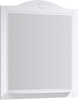зеркало с полкой aqwella франческа-85, fr0208, цвет белый
