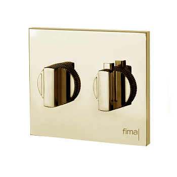 fima|carlo frattini switch смеситель для душа встраиваемый, f5921or, термостатический, с регулировкой напора, внешняя часть, цвет золото