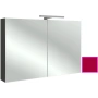 зеркальный шкаф jacob delafon reve eb797ru-r3 100х65 см, малиновый