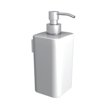 дозатор для жидкого мыла bertocci cento, 144 8528 0000, подвесной, цвет белая керамика х хром