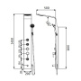 душевая панель rgw shower panels 21140105-14 sp-05 b, черный