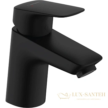 смеситель для раковины без донного клапана hansgrohe logis 71071670, черный матовый