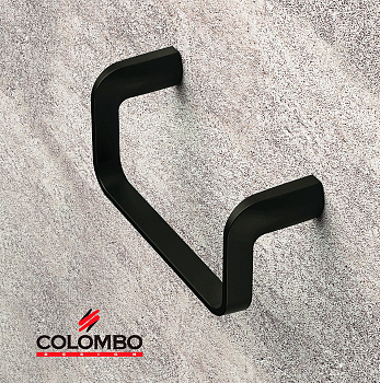 полотенцедержатель кольцо colombo design trenta b3031.nm, черный матовый