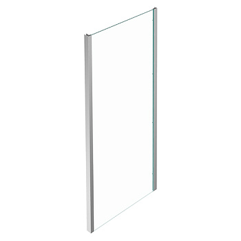 боковая стенка jacob delafon serenity e14f80-ga для душевой двери 80 см, профиль глянцевый хром, стекло прозрачное