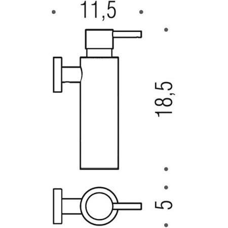 дозатор colombo design plus w4981.nm, черный матовый