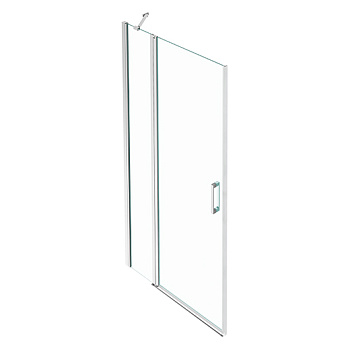 душевая дверь jacob delafon contra e22t111-ga для угла 110 см, профиль хром глянцевый, стекло прозрачное
