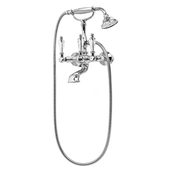 смеситель cezares diamond diamond-vd-01-sw для ванны с ручным душем, хром