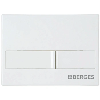 кнопка berges line 040011 для инсталляции novum l1, белый глянец