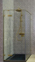 душевой уголок cezares bellagio bellagio-ah-1-140/100-c-boro 140x100 профиль золото брашированное, стекло прозрачное