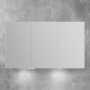 зеркальный шкаф belbagno spc-3a-dl-bl-1200 120 см с подсветкой сатин, сатин
