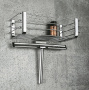 металлическая полка-решётка colombo design complementi b9632 27 см, хром
