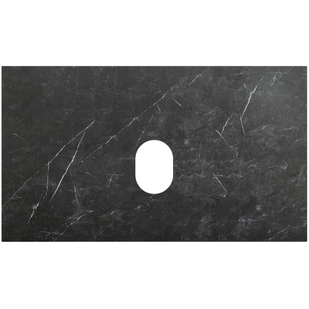 столешница под раковину belbagno kep-80-mno-w0 80 см, marmo nero opaco