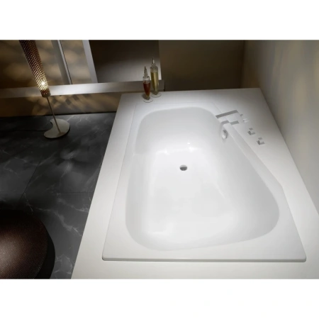 стальная ванна kaldewei plaza duo 237030003001 190 r 180х120 см с покрытием anti-slip и easy-clean, альпийский белый 