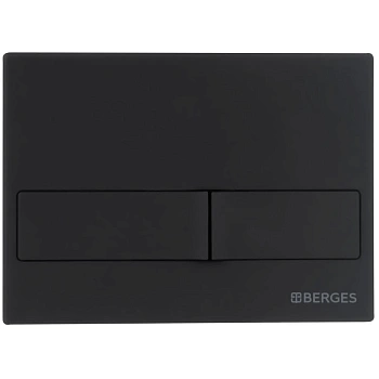 кнопка berges line 040015 для инсталляции novum l5, черный soft touch