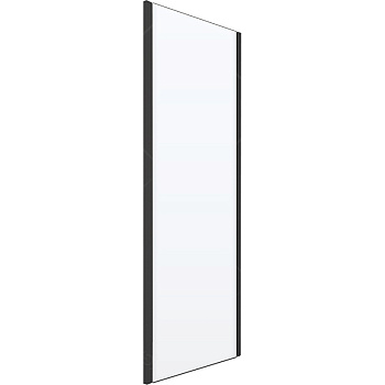 душевая стенка rgw 352205200-14 z-050-2-b 100, профиль черный, стекло прозрачное