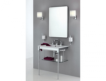 консоль stil haus prisma prisma888(08) для ванной комнаты с раковиной, хром