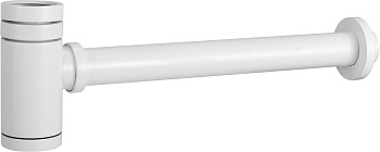 круглый сифон aqg clar 400110325 1”1/4 из латуни, белый матовый