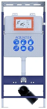 инсталляция для подвесного унитаза aquatek easy fix 51 ins-0000009 с регулируемой верхней планкой